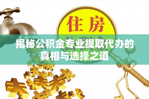 锡林郭勒盟揭秘公积金专业提取代办的真相与选择之道