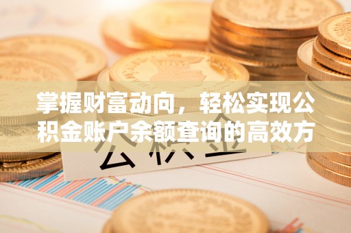 锡林郭勒盟掌握财富动向，轻松实现公积金账户余额查询的高效方式