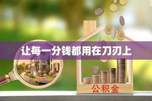 锡林郭勒盟让每一分钱都用在刀刃上